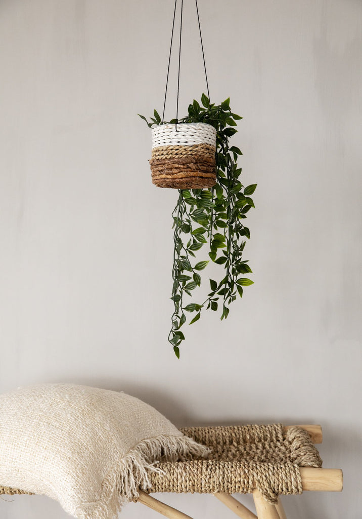 The Banana Leaf hangingbasket - Natural White