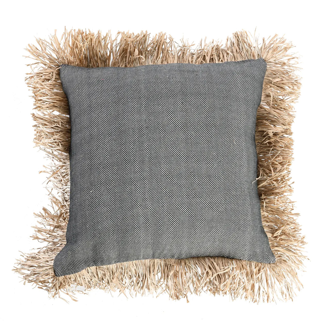 The Cotton Bonita  cushion cover - black Natural - 60x60