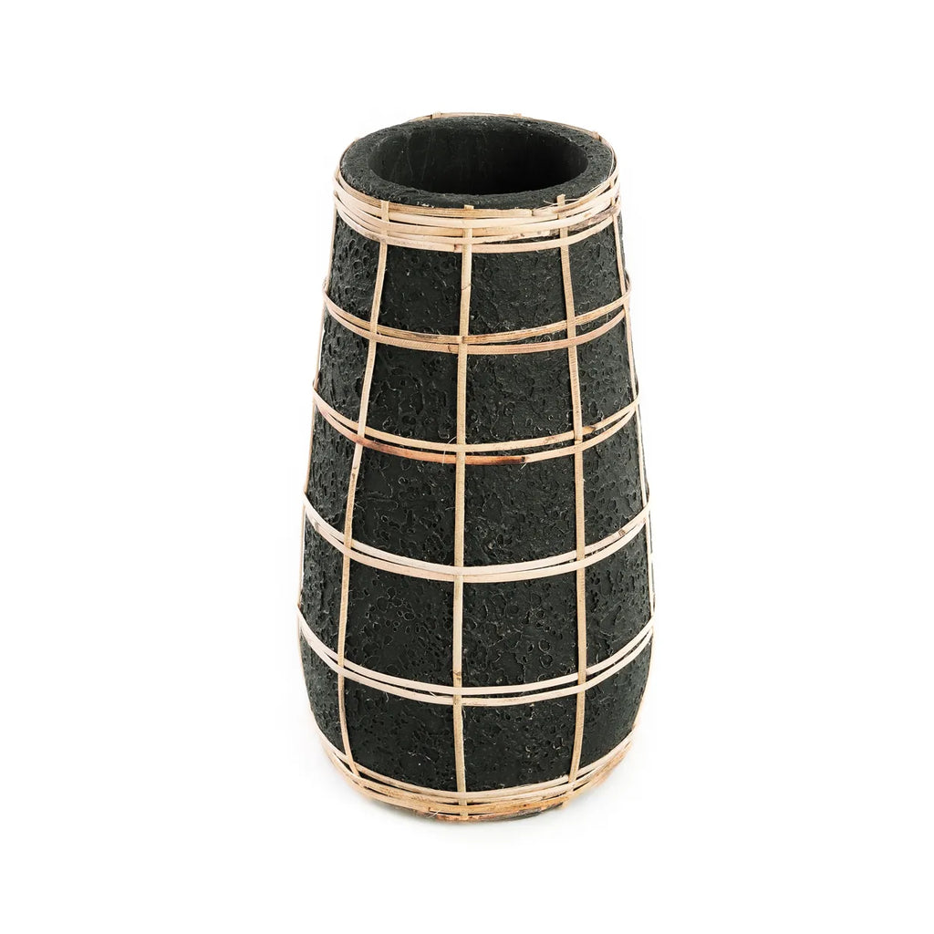 The Cutie Vase - black natural - M