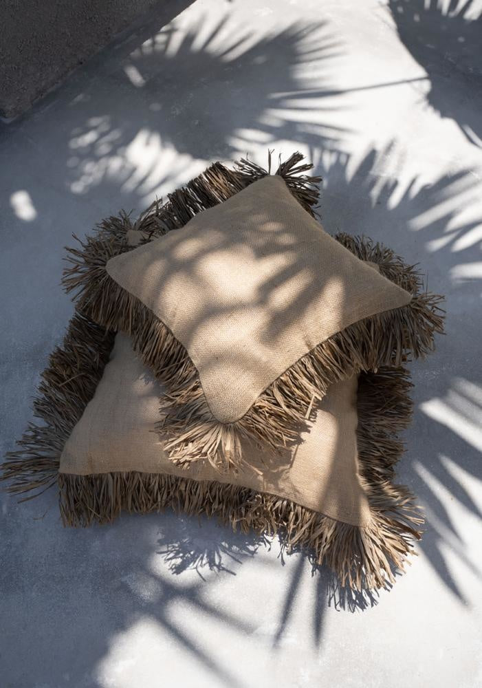 The Jute Bonita cushion cover - Natural - 60x60