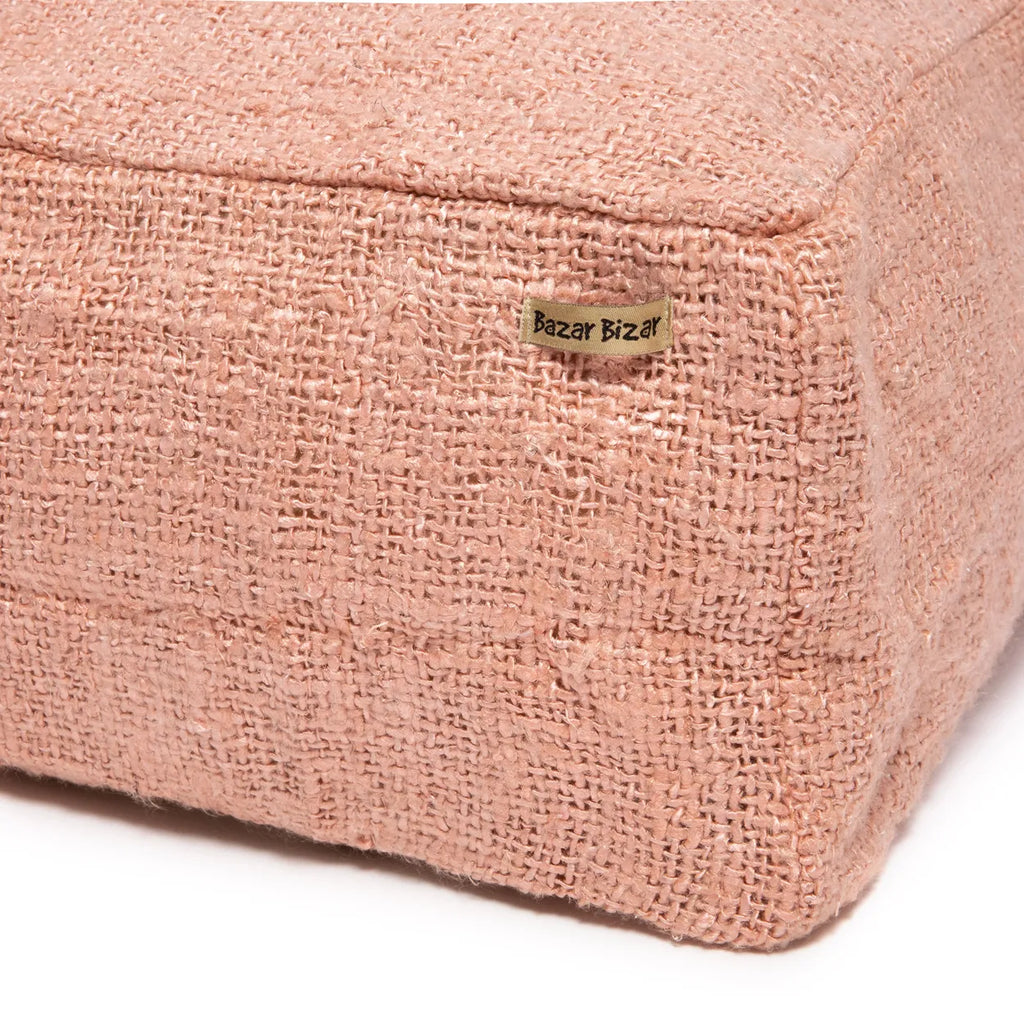 The Oh My Gee Pouf -Salmon pink