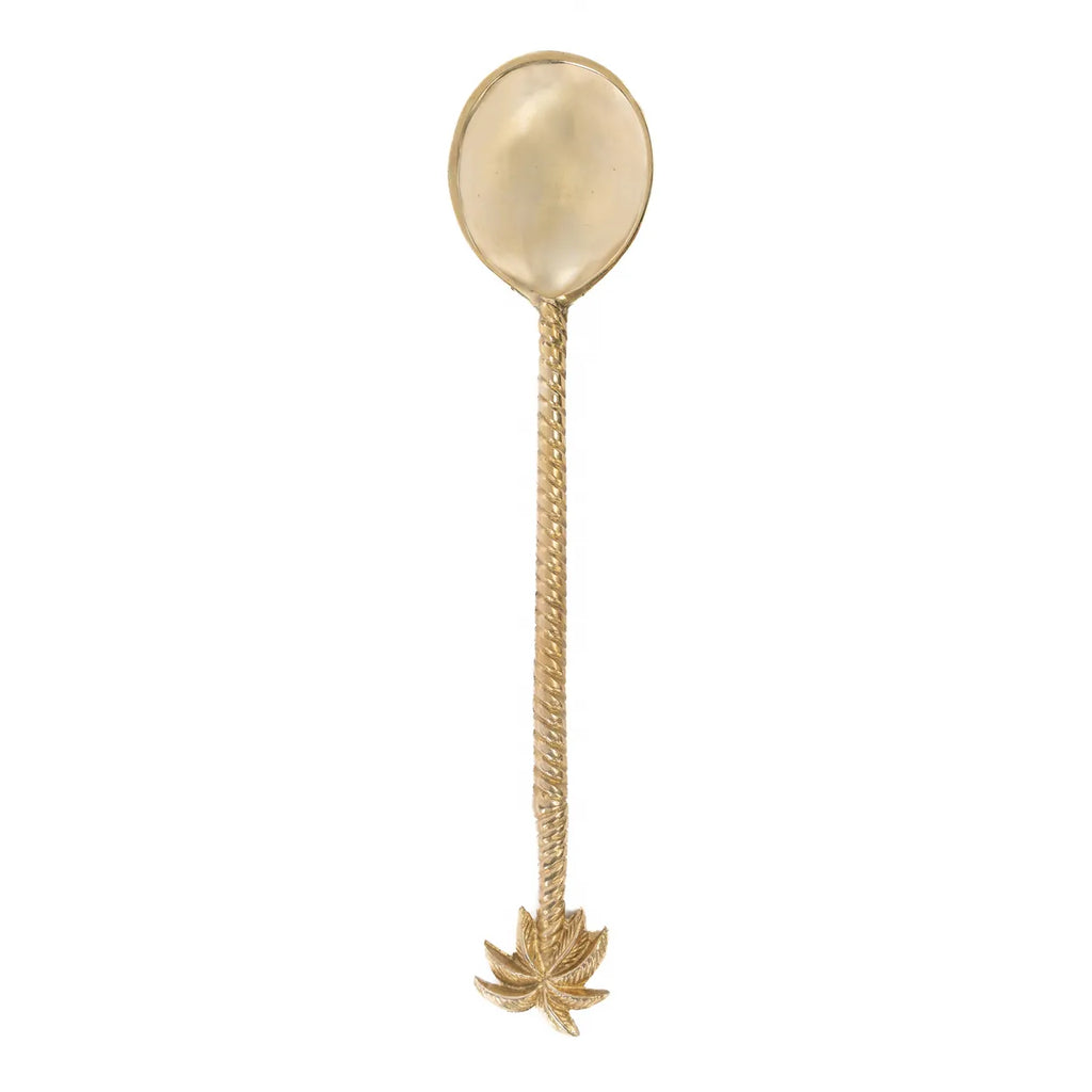 The palmtree salad spoon - Gold