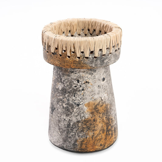 The Pretty candleholder - Antique grey - L