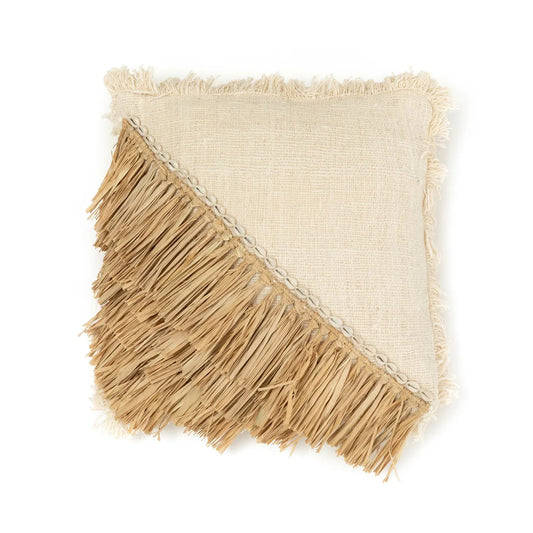 The Raffia cotton cushioncover - Natural White - 40x40