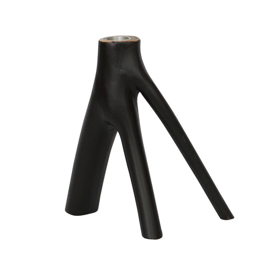 The Triple Twig candleholder - black