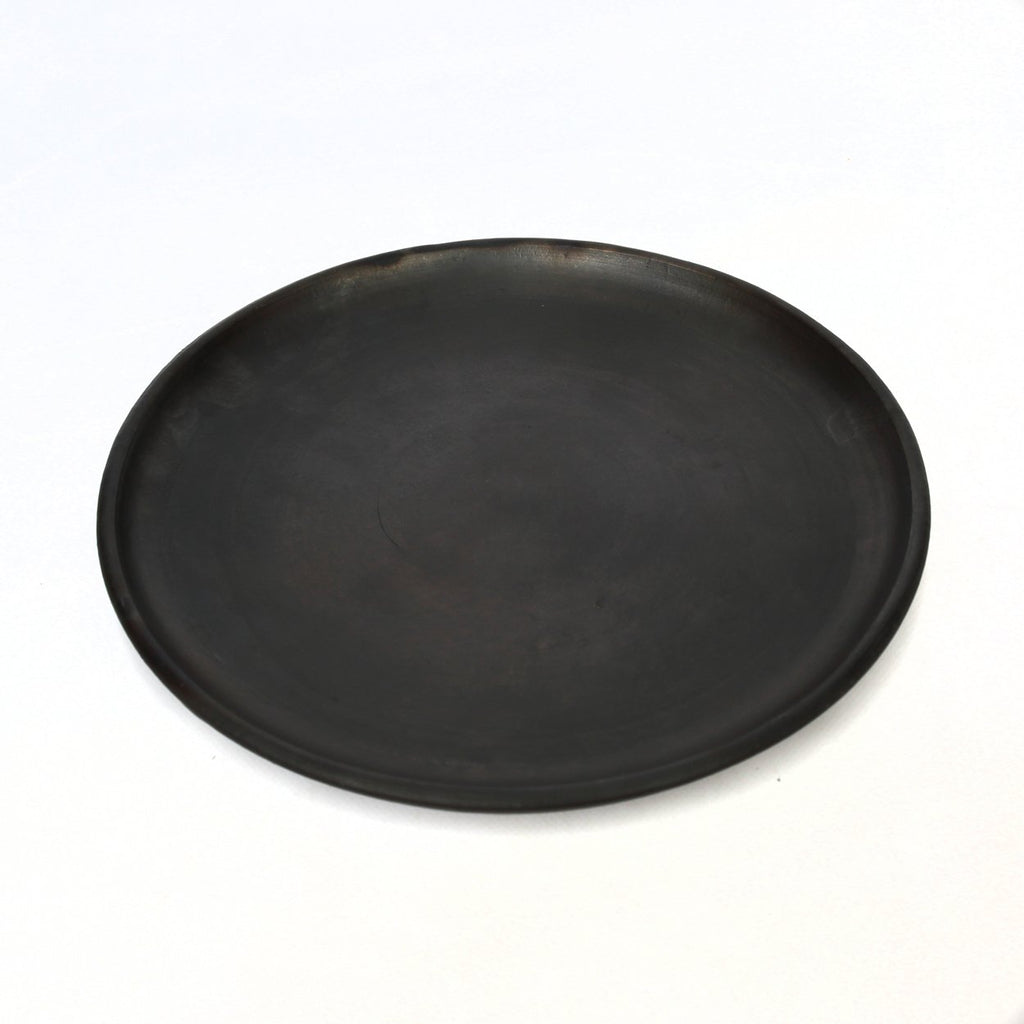 The burned Classic plate - Black - L