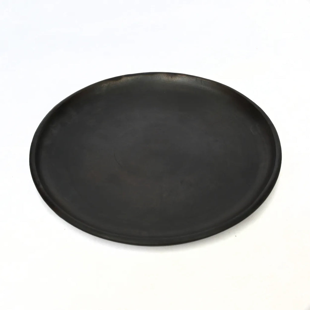 The burned Classic plate - Black - L